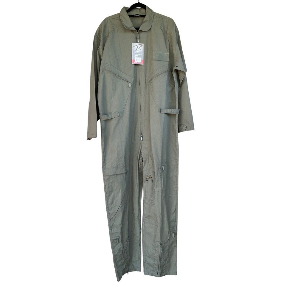 Rothco Flight Suit Mens XL Olive Green NWT Tactical Military Coveralls Outdoor